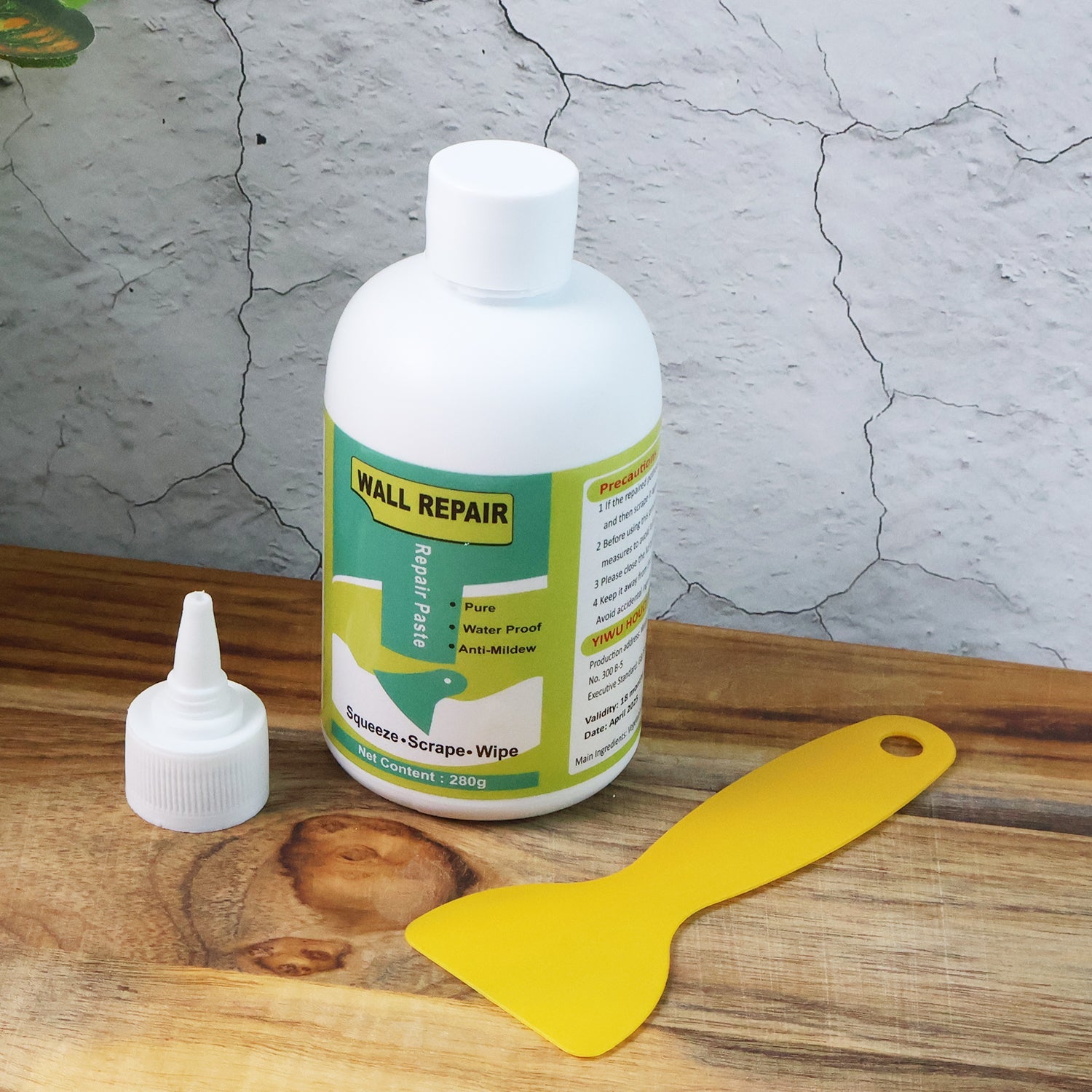 Wall Crack Repair Cream with Scraper - (Set) Wall Crack Repair Cream with Scraper - (Set)